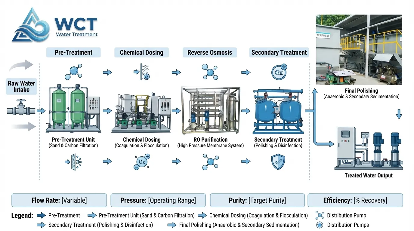 Water Treatment Plant Diagram for Industrial Process Flow - WCT Water ...