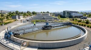 water treatment plant clarifier