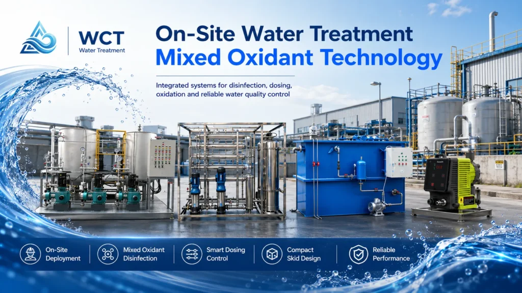 on-site water treatment with mixed oxidant technology